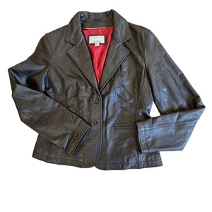 Vintage Wisons Leather Maxima Jacket Black Large Fully Lined - Picture 1 of 7