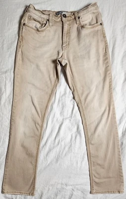 BKE Buckle Jake Straight Leg Jeans Mens 31R Light Brown Stretch Jean - Image 1 of 4