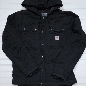 Carhartt Men's Washed Duck Sherpa-Lined Utility Jacket - Picture 1 of 13