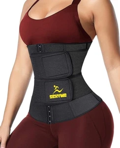 Sweat Waist Trainer Belt Women - Sauna Waist Trimmer Slim Shaper Band Girdle Fi - Picture 1 of 5