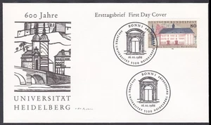GERMANY FDC 1986 Michel 1299 Old University - Picture 1 of 2