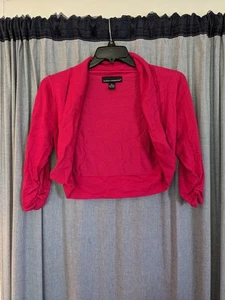 Isabella Rodriguez Shrug Damen XL Hot Pink Y2K Bolero Fee Büro Sirene HoCo - Bild 1 von 7