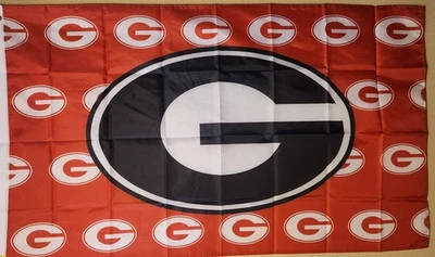 Georgia Bulldogs NCAA Fútbol Bandera Colegio 3x5 pies con ojales  Foto 1 de 3