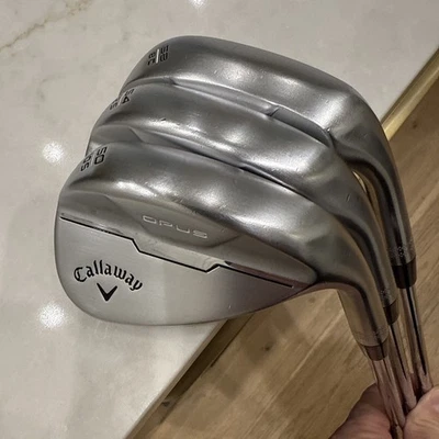 *Bonito* Juego de cuñas de cromo cepillado Callaway Opus 50 54 58 DG Mid 115g diestro Foto 1 de 4