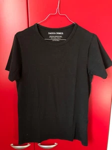 T-shirt maglietta uomo Jack & Jones Nera S elasticizzata - Foto 1 di 12