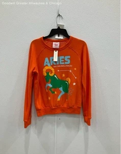 NWT Midnight Rider Women's Size XS Orange Long Sleeve Crewneck - Picture 1 of 5