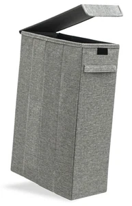 50L Wäschekorb mit Deckel - 20x40x60 Wäschesammler Schmal - Wäsche Nischenregal - Bild 1 von 10