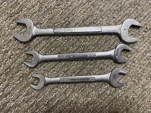 Lot Of 3 Craftsman Double Open Ended Wrenches -V- 1-15/16 5/8-3/4 17-19mm - Bild 1 von 9