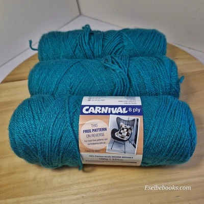 Panda Carnival - 275 grams emerald green  8 ply  acrylic yarn (342) - image 1 of 4