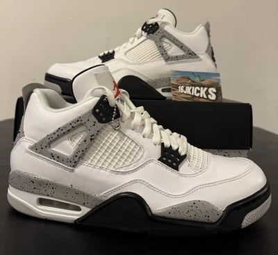 Nike Air Jordan 4 IV 2016 retro OG "Cemento blanco" 840606 192 talla EE. UU. 10 Foto 1 de 4