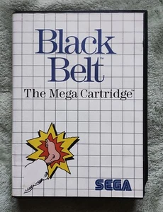 Black Belt Game Cartridge Case & Booklet Sega Master System - Picture 1 of 12