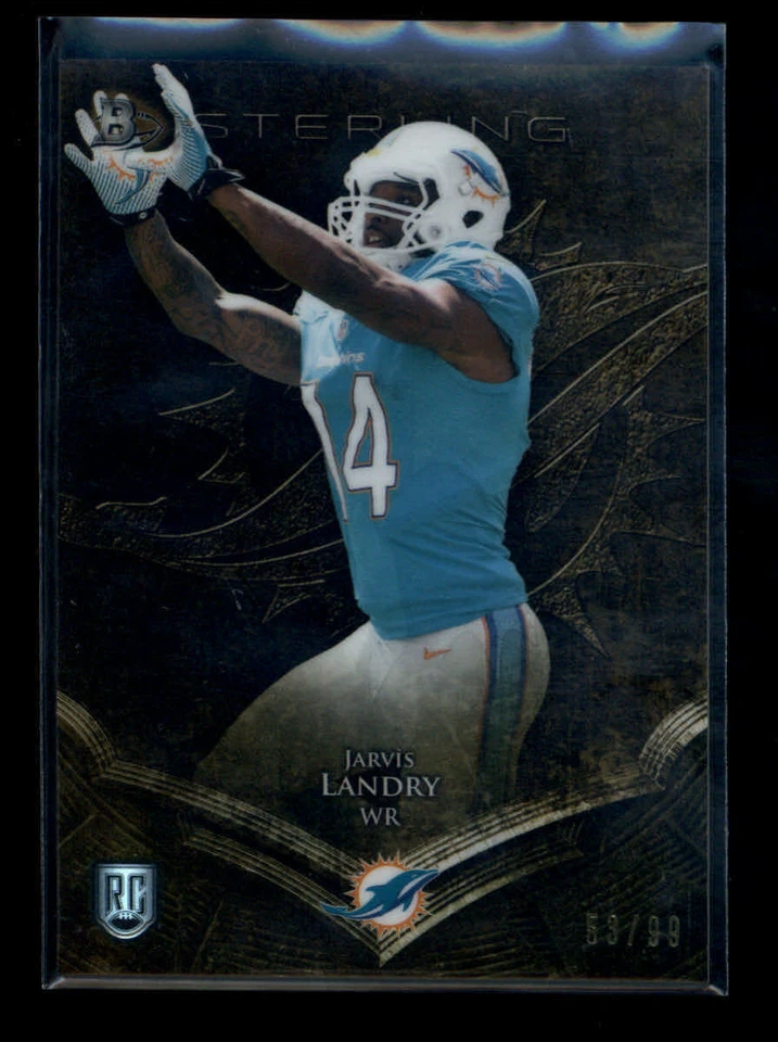 JARVIS LANDRY 2014 BOWMAN STERLING #36 GOLD REFRACTOR ROOKIE #53/99 AD570 - Image 1 of 1