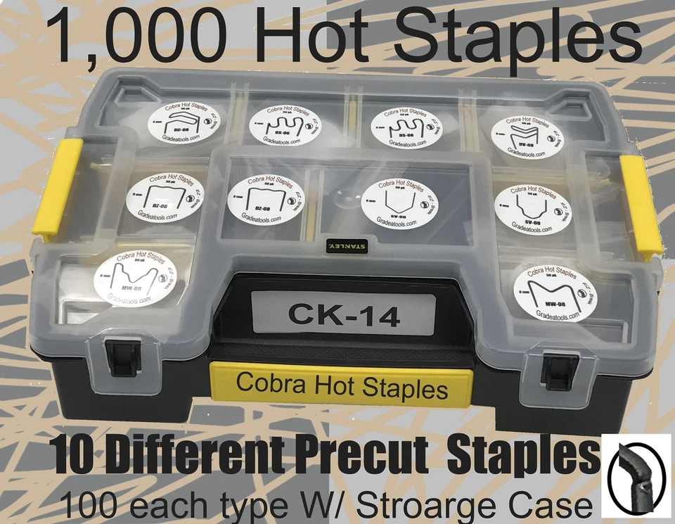 Cobra Hot Staples Kit of 1,000  - Kit CK-14 Foto 1 de 1