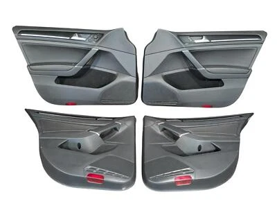 2015 - 2020 年大众高尔夫 GTI 门板套装黑色皮革 -- LH 右握前后 — 第 1/4 张图片