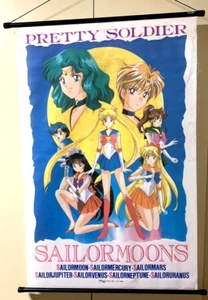 Sailor Moon S Wandteppich japanische Animefigur selten Naoko Takeuchi gebraucht - Bild 1 von 6