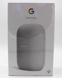 Google Nest Audio Smart Speaker Kreide - Brandneu - Bild 1 von 4