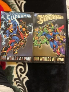 Superman: Our Worlds at War Book ONE & TWO(DC Comics, 2002)- TPB/Paperback - Picture 1 of 5