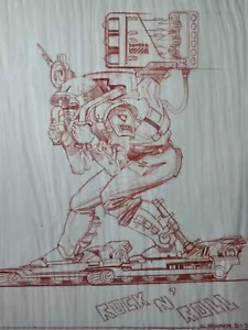 ALIENS 90ER ORIGINAL ROCK N ROLL HANDGEZEICHNET VINTAGE SPIELZEUG KONZEPT KUNST KENNER - Bild 1 von 11