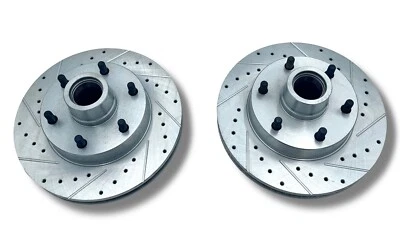 63-87 Chevy C10 Rotors 6 Lug Drilled and Slotted (PAIR) - Image 1 of 4