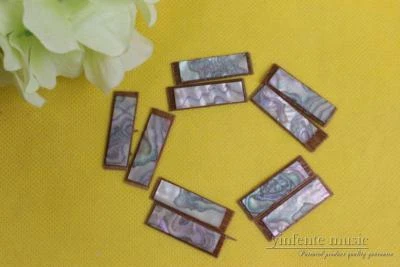 2pcs Abalone Inlay Blank Rectangle For Violin Viola Bow Slide Bow Hair 29x8x1mm - Image 1 of 4