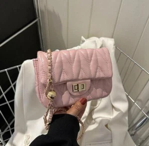 Ladies Shoulder Bag PU New Item Pink JAPAN JP - Picture 1 of 2