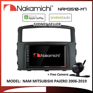7" APPLE CARPLAY ANDROID AUTO NAKAMICHI BT MP3 FOR MITSUBISHI PAJERO 2006-2019 - Picture 1 of 2