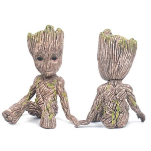 6CM Groot Figure Guardians of The Galaxy Baby Pen Flowerpot Pot Toy Gifts HOT UK - Picture 1 of 12