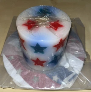 Avon - 2002 Spirit of America Candle and Holder Patriotic - Vintage NIB - Picture 1 of 11