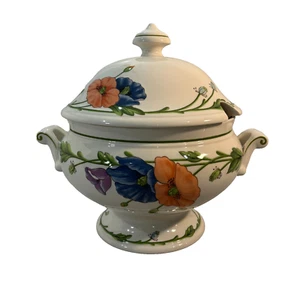 Cuenco de sopa con tapa de porcelana amapola amapolas Villeroy & Boch mango - Imagen 1 de 7