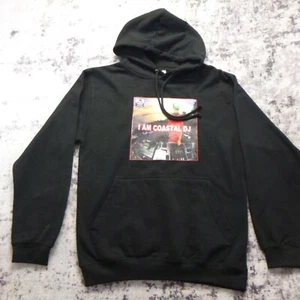 Just Hoods Women's Size Small IBIZA Nightclub I Am Coastal DJ Hoodie Sweatshirt - Picture 1 of 6