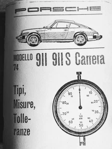 Porsche 911 - 911S CARRERA Libretto Manutenzione Service anni 74 fotocopia 112 - Foto 1 di 4