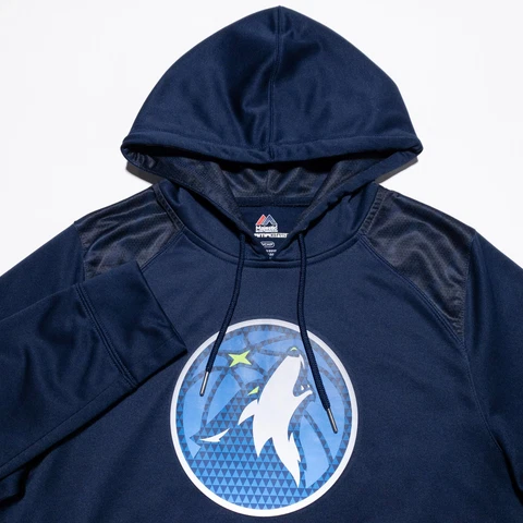 Minnesota Timberwolves Hoodie Men's Small Majestic ThermaBase NBA Basketball Cover