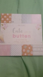 Dovecraft 6" x 6" Designer Paper Pack - Cute as a Button 30 Sheets, FULL PK - Picture 1 of 2