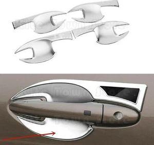 Chrome 4X Exterior Door Handle Bowl Cover Trim For GWM Cannon Ute 2020 2021 2022 - Picture 1 of 4