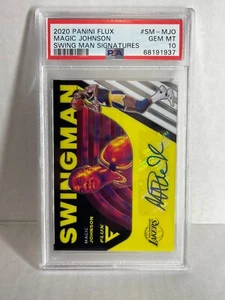 2020-21 PSA 10 Panini Flux Swingman Magic Johnson Autograph Auto #SM-MJO Lakers - Bild 1 von 1