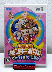 Nintendo Wii JAP NTSC-J Super Monkey Ball: Uki Uki Party Daishuugou B5250 - Imagen 1 de 3