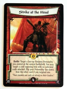 Strike at the Head L5R Legend of the Five Rings CCG Code of Bushido CoB - Picture 1 of 1