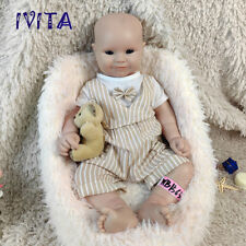 IVITA 18'' Floppy Squishy Silicone Reborn Baby Boy Handmade Silicone Doll