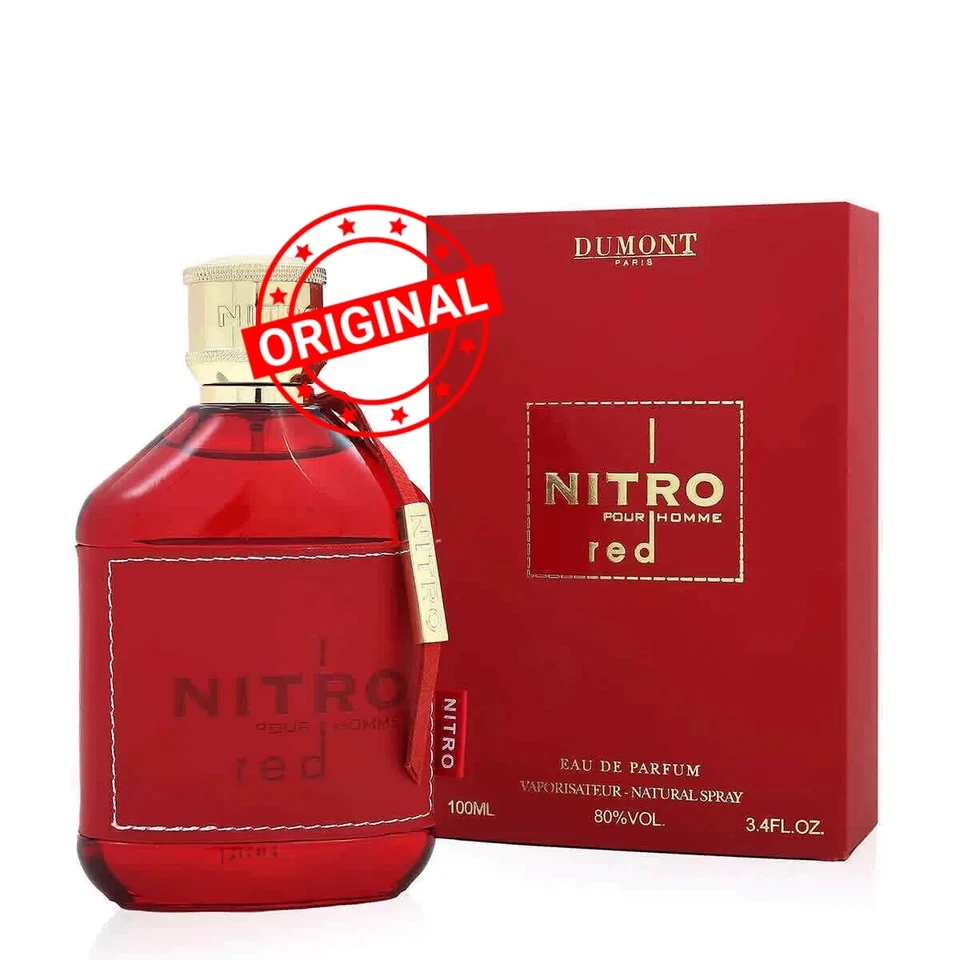 Nitro Red Pour Homme by Dumont Paris EAU DE PARFUM SPRAY 3.4OZ for MEN ship