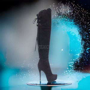 Loriblu Thigh High Heels Overknee Stiletto Boots EU 40 Italian Womens Shoes