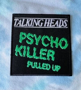 Talking Heads Patch - Psychokiller einmal im Leben hochgezogen David Byrne 80er - Bild 1 von 1