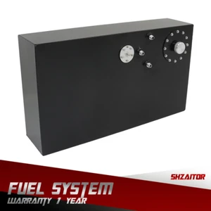 1 PCS Black 17 Gallon /64L Fuel Cell Gas Tank w/ Cap & Level Sender Street Rod - Picture 1 of 11