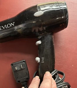 REVLON AS152 Black Hair Dryer Tested Working - Picture 1 of 3