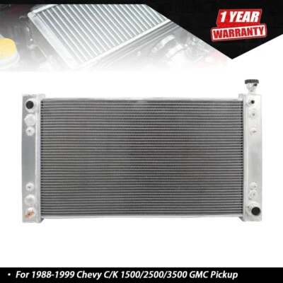 CC622 3 Row Radiator For 1988-1999 Chevy C/K 1500/2500/3500 GMC Pickup Aluminum - Image 1 of 4