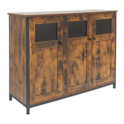 Kitchen cabinet sideboard kitchen dresser crockery cabinet kitchen buffet with glass doors - Image 1 of 2