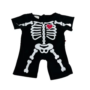 Build A Bear Skeleton Costume Outfit Heart Halloween Glow In The Dark - Bild 1 von 5