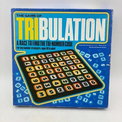 VINTAGE The Game of Tribulation COMPLETE Whitman 1981 Number Code Pattern - Image 1 of 4