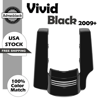 2 into 1 Vivid black Stretched Rear Fender Extension For 2009+  Harley Touring - Image 1 of 4