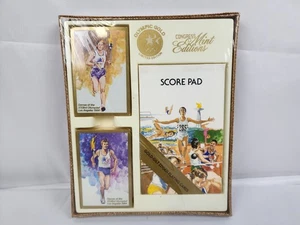 Sealed NOS Vintage OLYMPIC GOLD 1984 PLAYING CARDS & pad Los Angeles Congress - Picture 1 of 2