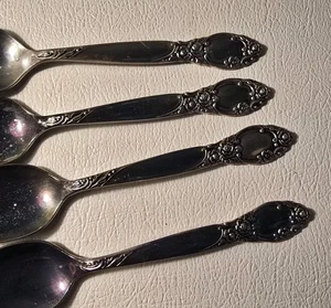 Oneida Community Silverplate Teaspoons Set of 4 – Ballad Pattern (1959) – Vtg - Picture 1 of 5